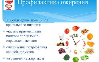 Лечение и профилактика ожирения