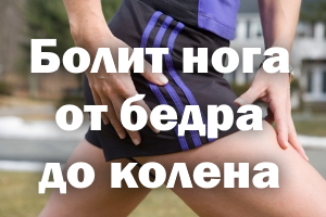 Болит нога от бедра до колена Болит нога от бедра до коленки